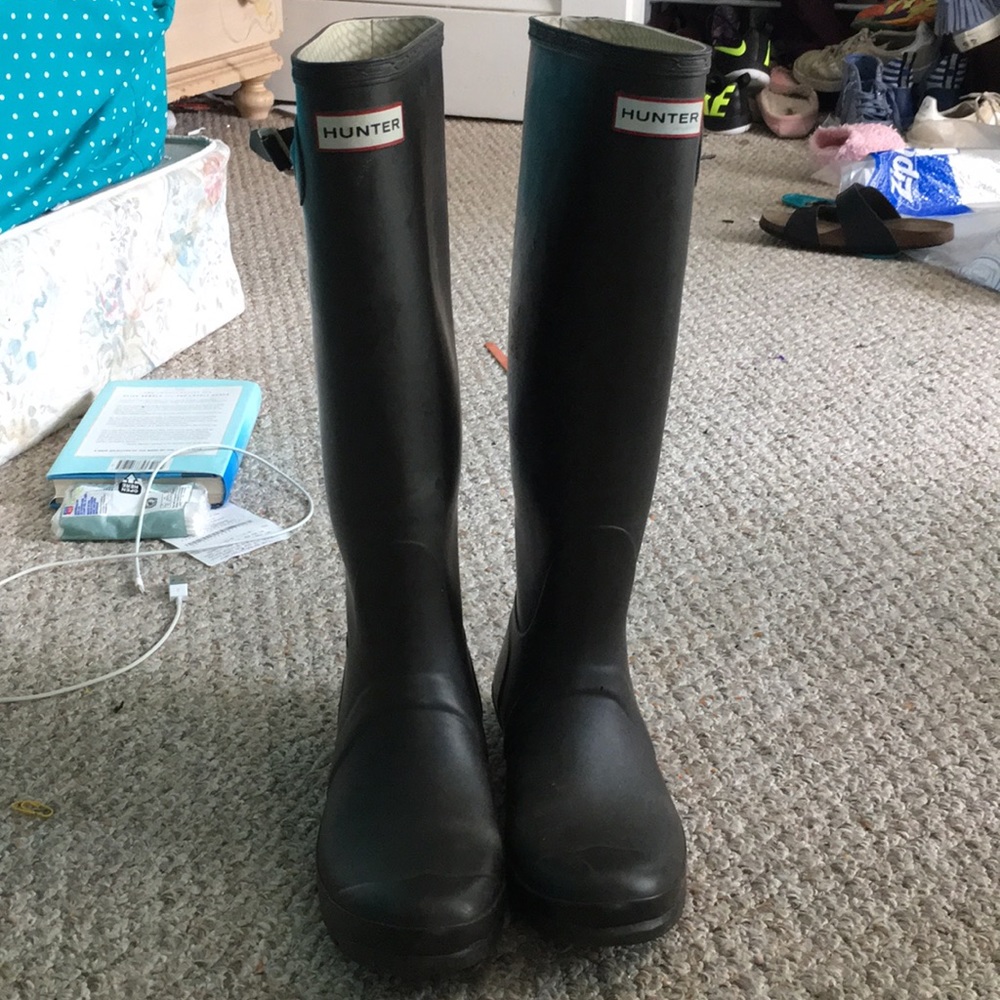 Brown/Grey Tall Hunter Boots size 7